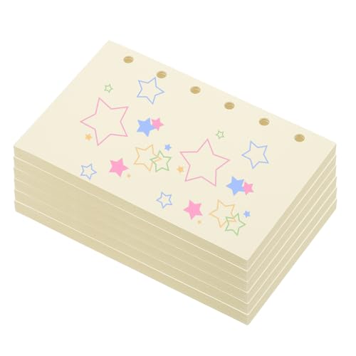Recharge papier A7 beige haut de gamme 150g/m² PATIKIL pour organiseur