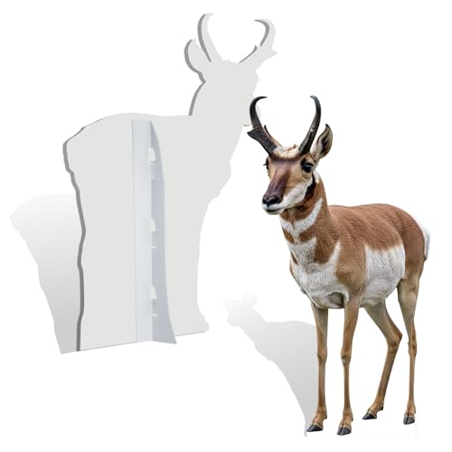 Image of Pronghorn 3FT Life Size Cardboard Cutout, Fun Animal Standup | Pronghorn Cardboard Cutout, Fun Animal Standup for Events, Party Decor, Birthday & Photos, 1 PC