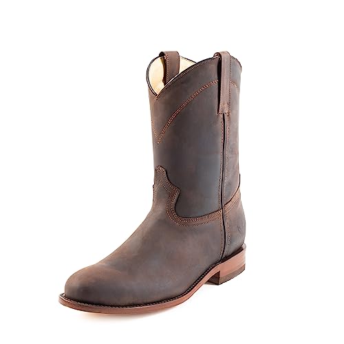 Leather Men´s Roper Boot with Leather Sole Style 10004