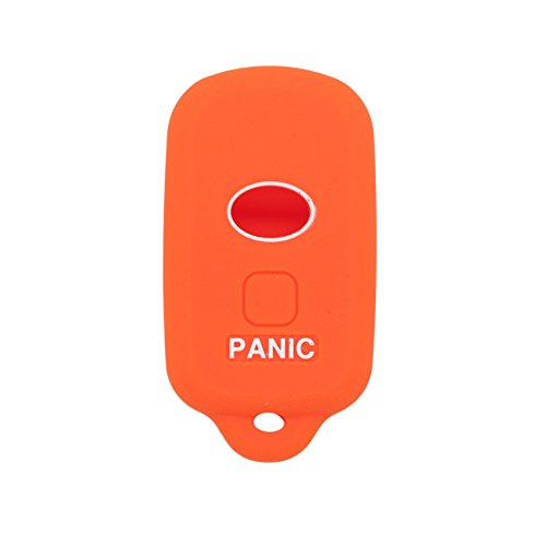 BROVACS Silicone Cover Protector Case Holder Skin Jacket Compatible with TOYOTA 3+1 Button Remote Key Fob CV2410 Orange - Image 3