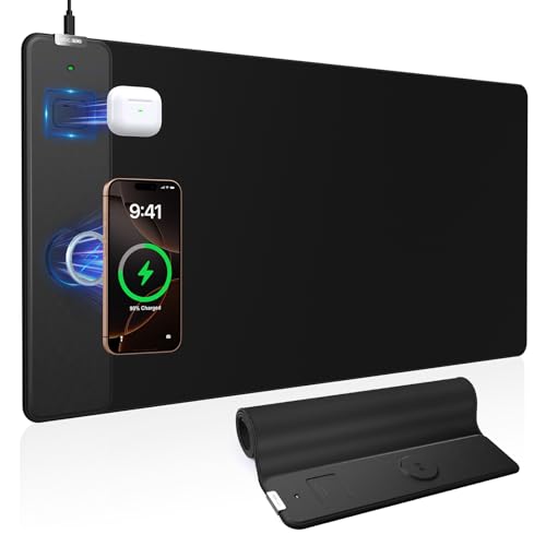 Mouse Pad with Magnetic Wireless Charger