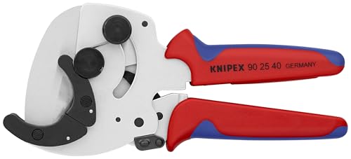 KNIPEX Tools - PVC Pipe Cutter, Chrome, Multi-Component (902540)