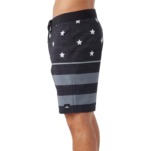 O'NEILL Men's 20 Inch Patriotic USA Boardshorts - Quick Dry Swim Trunks for Men with Fabric and Pockets2