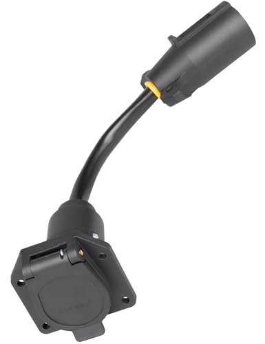 EWAY 7-Way Adapter with Power Switch for Furrion RV Backup Camera System, Plug and Play for Tow...