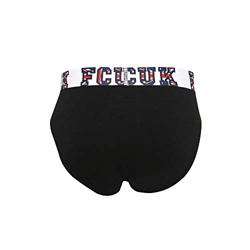 Image of FCUK Men's Cotton Brief (8907553015081 CBR07-BLACK-M)