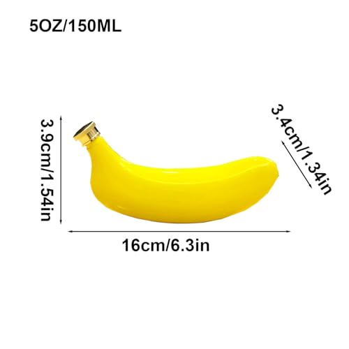 Recipiente de vino de acero inoxidable de 150ml con diseño compacto en forma de plátano 4