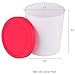 Starpack 'Freeze the Day' Ice Cream Storage Container for Freezer (2 Pcs) - 1 Quart Ice Cream Containers for Homemade Dessert - Reusable Frozen Treat Containers with Lids - Leak-Free Lids (Silicone)