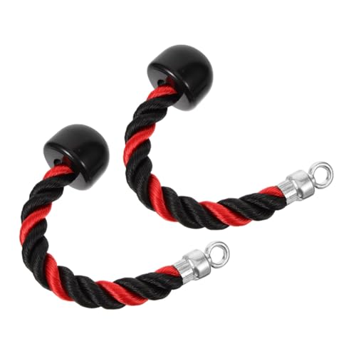 lurrose 2個 トライセップケーブルアタッチメント ローププルダウン 滑り止めブロック付き フィットネス用上腕三頭筋 二頭筋トレーニング器