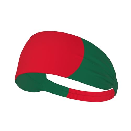 Diadema de fitness con bandera de Bangladesh, deportes al aire libre, yoga, ciclismo, viajes, diadema deportiva elástica que absorbe el sudor