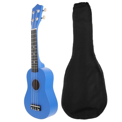 Toyvian 1セット 4 弦 木製 ウクレレ 用 ピアノ ベビー ギター 楽器 用 ミュージカル 楽器 アコースティック ギター 音楽 おもちゃ ギター 用 ミニ ギター 用 おもちゃ ブルー