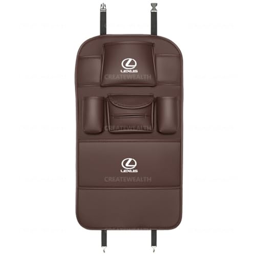 レクサス キックガード シートバックプロテクター シートバックカバー RX LX CT EX HS NX ES LX LC GS IS 取り付け簡単 保護車内のシートを保ち 車内を清潔に保つ(レクサス,ブラウン)