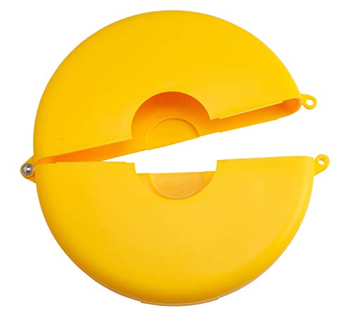 Brady 65594 Hinged Gate Valve Lockout, Yellow, for 10