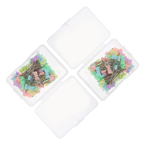 IWOWHERO Sewing Supplies 200pcs Straight Pins Butterfly Head for Flower Bouquet