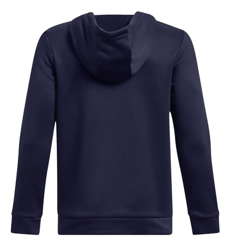 Under Armour Boys Fleece Hoodie (US, Alpha, Small, Regular, Midnight Navy/Rise - 410)2