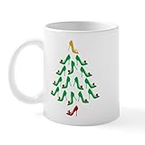 CafePress High Heel Shoe Holiday Tree Mug 11 oz (325 ml) Ceramic Coffee Mug