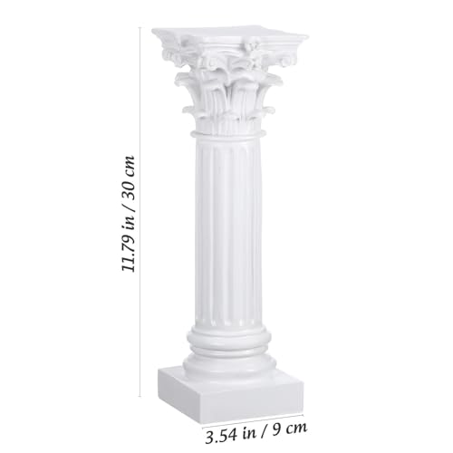 Sculpture pilier grec antique porte-bougie élégant pour table - 3