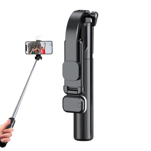 Bastone per selfie per telefono cellulare, treppiede estensibile con telecomando wireless, supporto portatile per selfie, registrazione video, bastone per foto regolabile per viaggi e creazione di