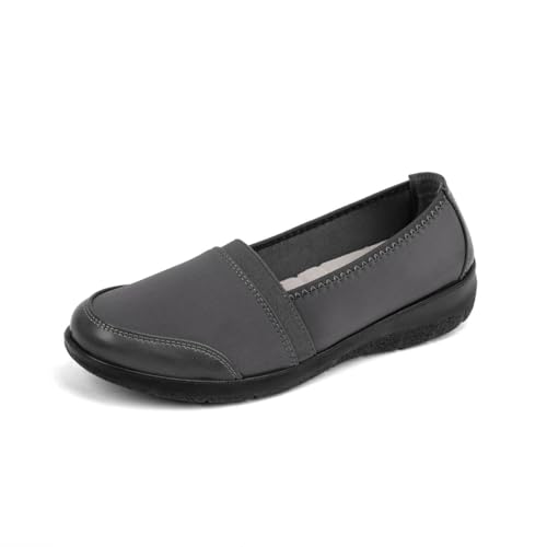 ACANER Women's Orthopedic Loafers Stretchy Slip-on Comfort Walking Work Flat Shoes for...