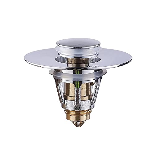 Universal Bathroom Sink Stopper, Suitable for 1.1-1.49 inch Drain Hole,Sink Drain Strainer,pop up Drain Stopper for Bathroom Sink Drain Stopper,Bathroom Sink Drain Strainer