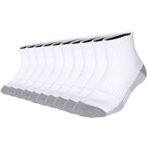 SoxDaddy Men’s 10Pack Athletic Socks,Comfy Cotton Full Cushion Casual Low Cut Socks