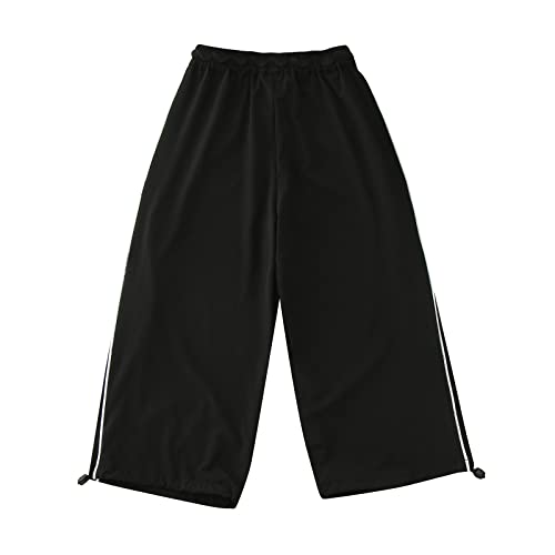 Toddler Boys Girls Wide Leg School Pants Sweatpants Active Baggy Joggers Pull on Quick-Dry Lounge Sports Trousers3