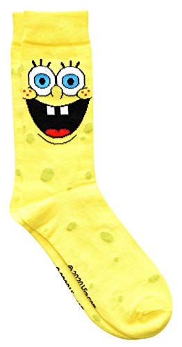 Hyp Spongebob Squarepants and Patrick Argyle Men's Crew Socks 2 Pair Pack