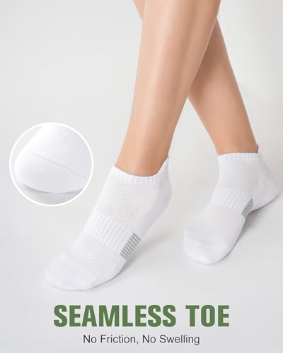 Image of Niorasen Ankle Socks for Women, 6 Pairs Breathable Bamboo Viscose Low Cut Thin Socks,Moisture Wicking Casual Sports Running