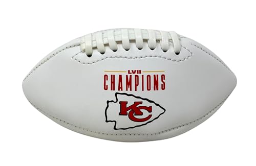 Image of NFL Kansas City Chiefs SB Mini Leather Football, 4 inch, Team Colors