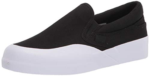 DC boys Dc Infinite Slip-on Skate Shoe, Black/White, 11 Little Kid US
