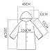 XUJIQI Waterproof Portable Raincoat, Rain Coats for Women Clear Reusable Rain Resistant Poncho with Hoods and Belt for Rain Jacket Outwear, Festivals, Outdoors