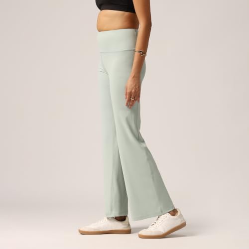 Image of BlissClub Ultimate Flare Pants Lite Regular for Women Upto 5'4 ft | High Waist Trousers and Formal Pants for Office wear | Comfortable fit