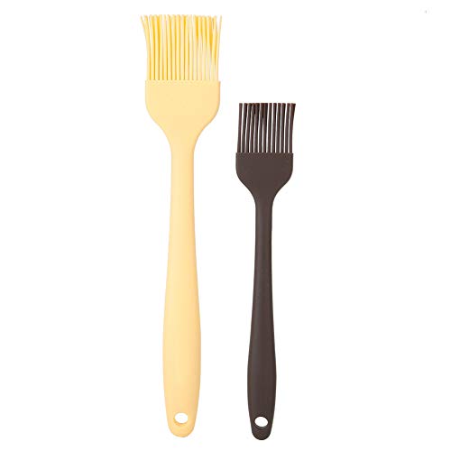 Cepillos FLEXMAN 2Pcs Basting, Cepillo de Hojaldre de Silicona, Cepillo para Cocinar, Cepillo de Silicona, Cepillo de Barbacoa para Hornear, Cocinar, Asar Barbacoa