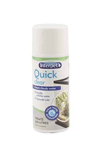 Interpet Quick Clear Aquarium Fish Tank Treatment, 50 ml, Rapidly Clears Cloudy Water, Natural and Safe Ingredients, for Freshwater Aquariums