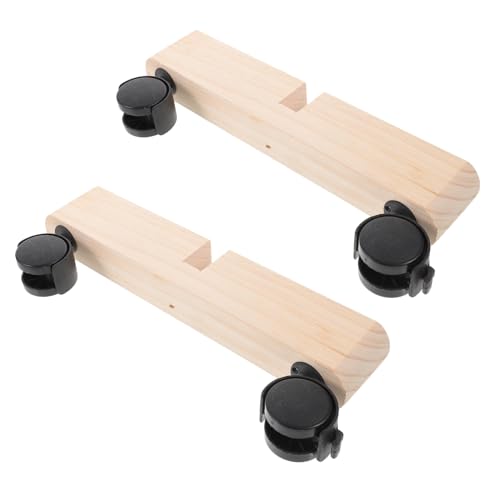 DOITOOL 2個 スクリーンベース 立つ 分周器 ダブル衣類ラック 部屋の仕切り レール 格子 垂直 磁気ウィンドウスクリーン 回転可能 スロット 間仕切りカーテンロッド リトラクタブル 木製