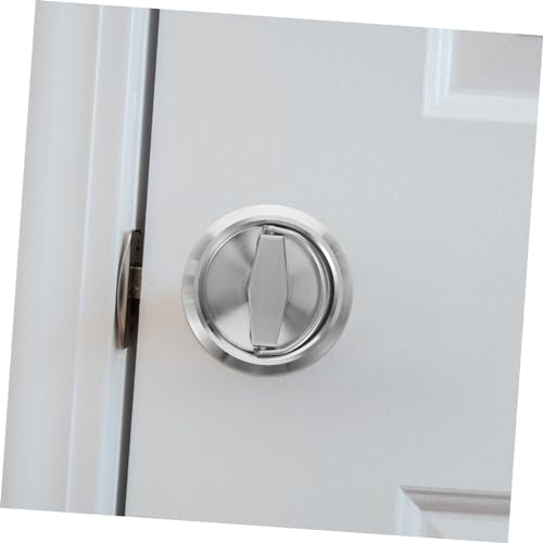 Mikikit Juego de 1 Cerradura Invisible para Puerta de Bolsillo con Manija Oculta, Estilo Elegante, para Baños y Dormitorios, Segura y Fácil de Usar miniatura 6