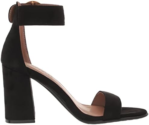 Aerosoles Women's Lawrence Heeled Sandal, Black Faux Suede, 8 Wide | Image 5