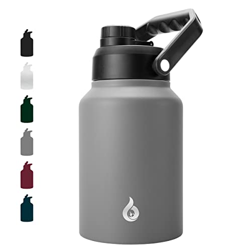 Image of BJPKPK 64oz Insulated Water Bottle, Half Gallon Stainless Steel Water Jug