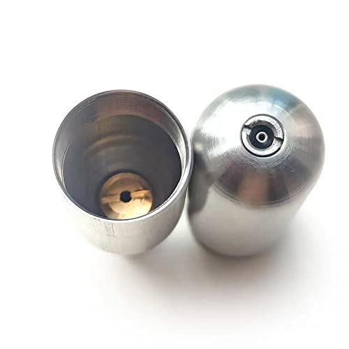 BEIST OUTDOOR Cartucho de CO2 recarregável de 12 g de aço inoxidável recarregável, cartucho de CO2,