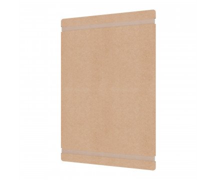 Large MDF Menu Board with Bands (Clear Bands)