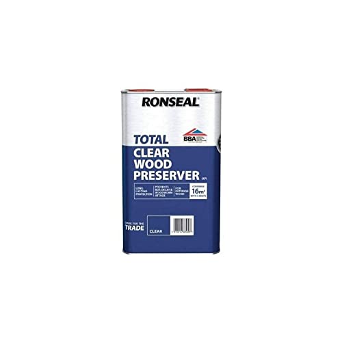 Ronseal Clear Trade Total Wood Preserver 5L, RONSEAL Trade Total Wood Preserver Clear