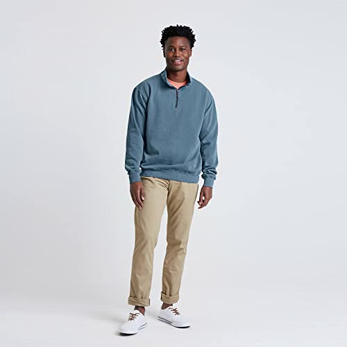 Comfort Colors Adult 1/4 Zip Sweatshirt, Style 1580, Grey, 3X-Large #TOP4