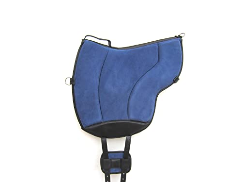 PS Pferdeartikel ALIVIO Athletic Wildleder Reitpad mit WBS Kanal & Kammeraufbau, Slim Filzkissen - klettbar- Farbe Jeansblau