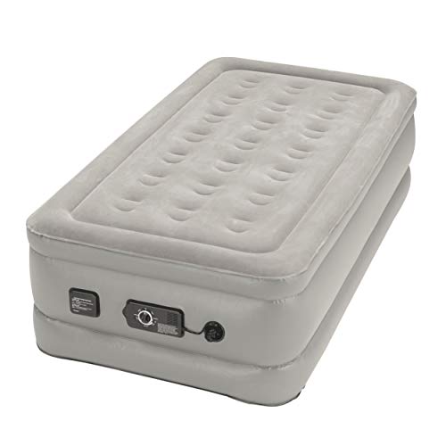 Insta-bed Raised Twin Airbed with NeverFlat Pump (Renewed)