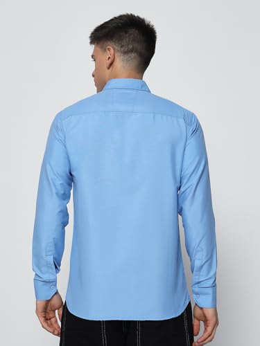 Image of Men's Polycotton Solid Shirt Pack of 3 | Regular Fit Full Sleeve Casual & Formal Wear Shirt Combo for Men | Soft & Durable Shirts