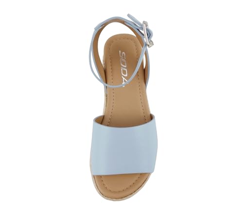 Image of Soda Little Kids /Children /Girls Topic-IIS Espadrille Flatform Wedge Open Toe Sandals