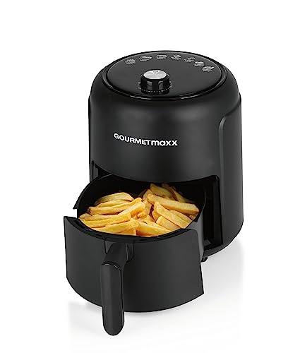 GOURMETmaxx Heißluftfritteuse 2,3L | Airfryer mit 60 Minuten Timer und 9 Funktionen inkl. Vorheizen & Warmhalten | energiesparend & geruchsarm frittieren – nahezu ohne Öl | 1000 W – Bild 3
