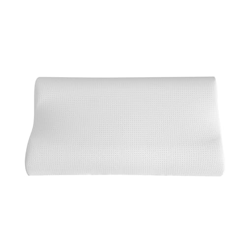 CROUVM 2025最新素材 シリコンゴム 枕 まくら pillow 通気 丸洗い 洗濯機可 横向き 仰向け うつ伏せ ほどよい反発 安眠 快眠 ストレートネック 首が痛くならない 肩こりにくい プレゼント （50x30x8/10cm）