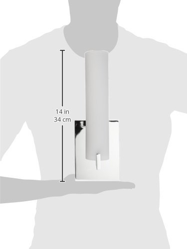Image of GEORGE KOVACS P5040-084-L Tube LED Wall Sconce, 1-Light, 12 Total Watts, 13.25-in H x 4.75-in W, Brushed Nickel