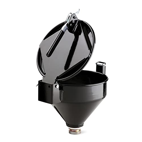 New Pig Drum Funnel | Burpless Steel Drum Funnel | for 20 to 55 gal. Plastic or Steel Drums w/ 2