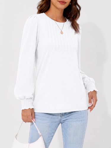 Image of AUTOMET Womens Long Sleeve Shirts Fall Blouses Tops Business Casual Outfits